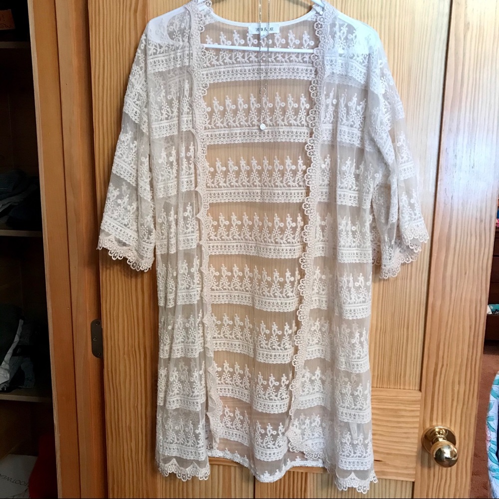 🔥🔥 TAYLOR & SAGE LACE CARDIGAN
